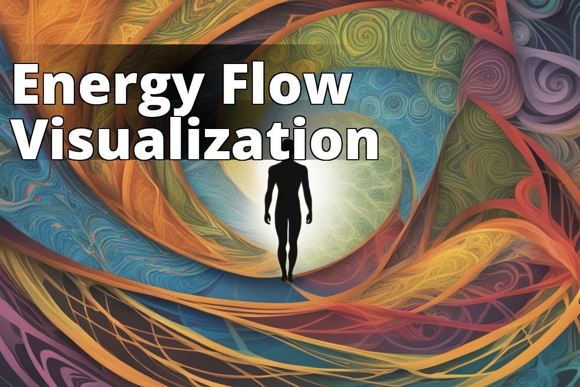 An abstract and artistic representation of the human bioenergy field