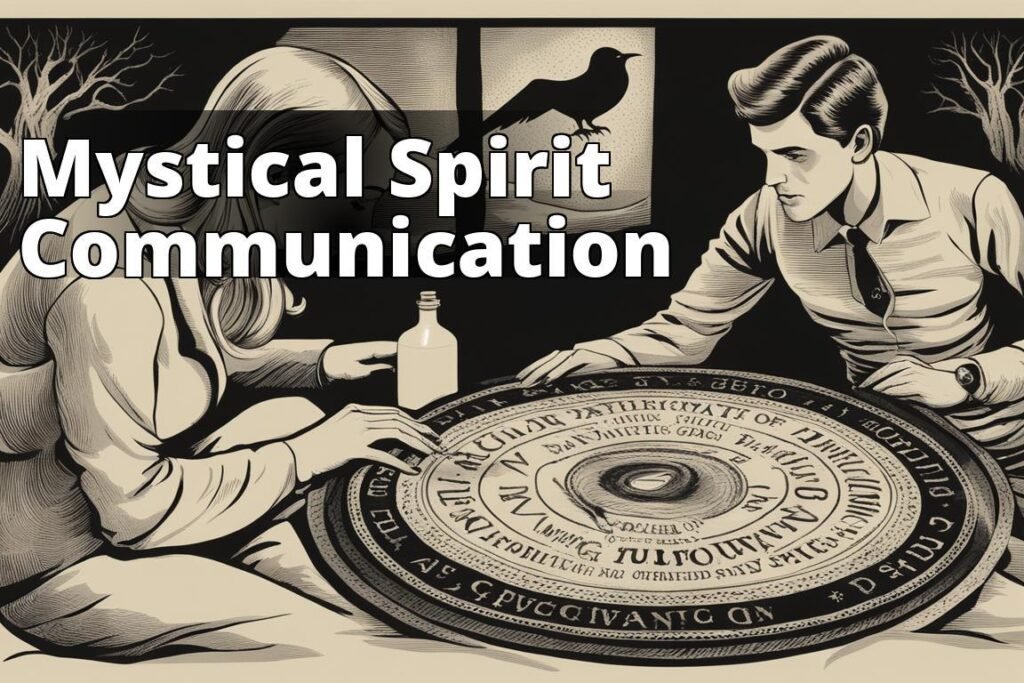 The featured image should show a person using a Ouija board to communicate with spirits. The image s