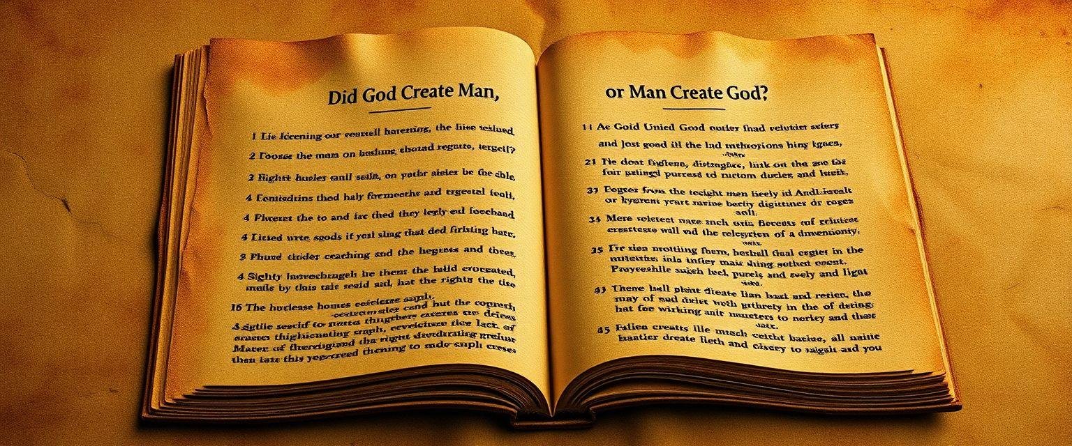 Did God Create Man, or Man Create God?